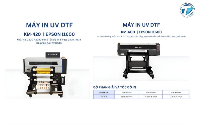  Máy in tem nhãn UV DTF Kolmar chất lượng